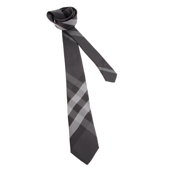 Burberry gray tie Clearance